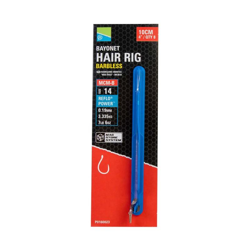 Produktbild Preston Mcm-B Bayonet Hair Rigs - 4"/10cm - 16 Mcm-B