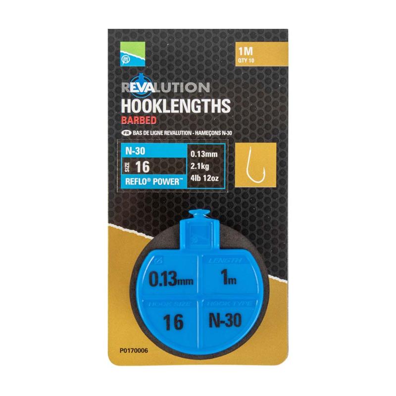 Produktbild Preston Revalution Hooklengths - N30 Size 14