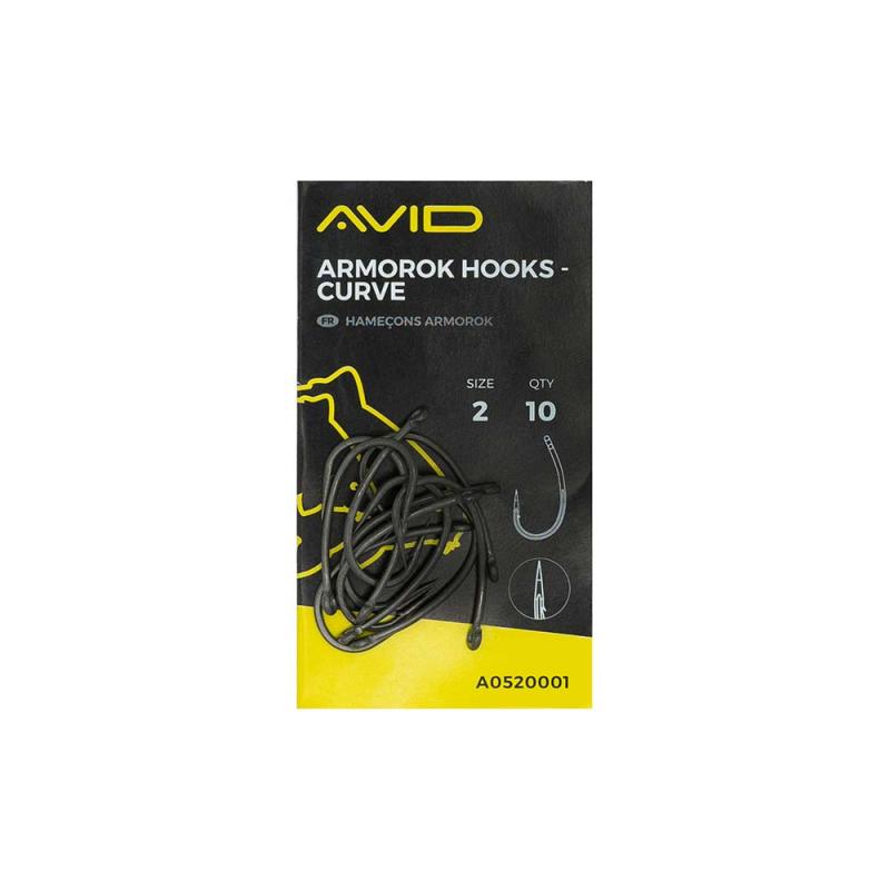 Avid Armorok Hooks - Curve Size 4 Barbless