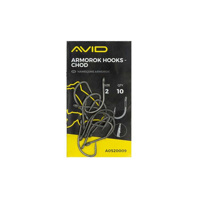 Avid Armorok Hooks - Chod Size 2 Barbless