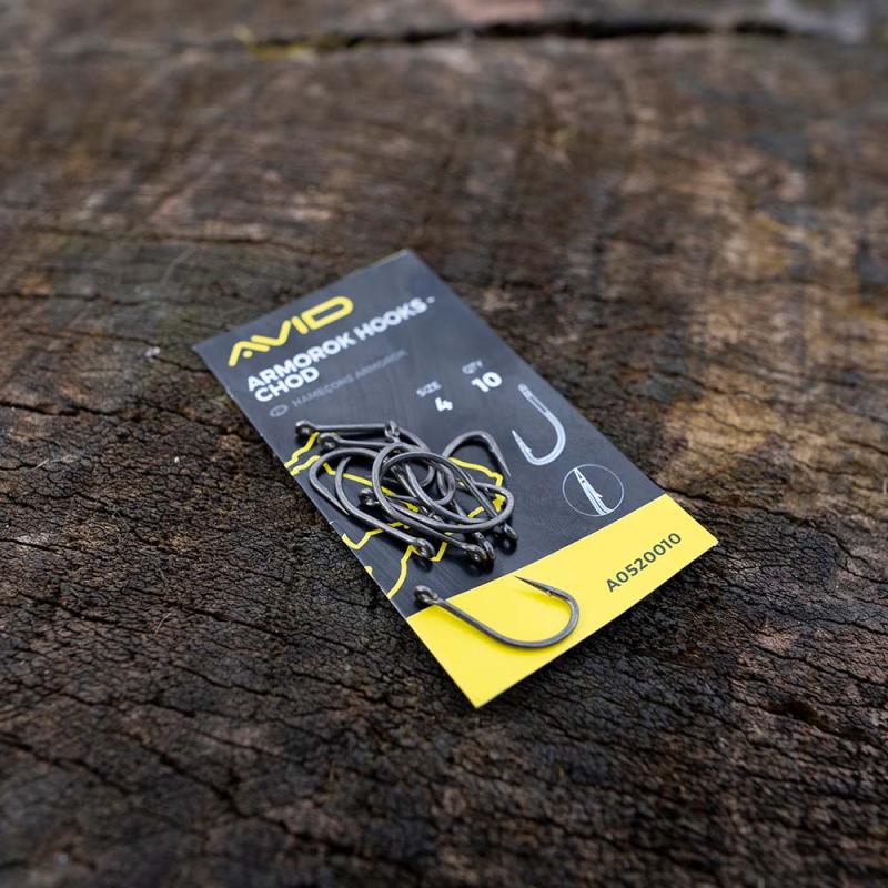 Avid Armorok Hooks - Chod Size 4 Barbless