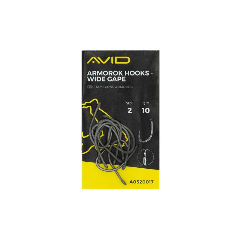 Avid Armorok Hooks - Wide Gape Size 8
