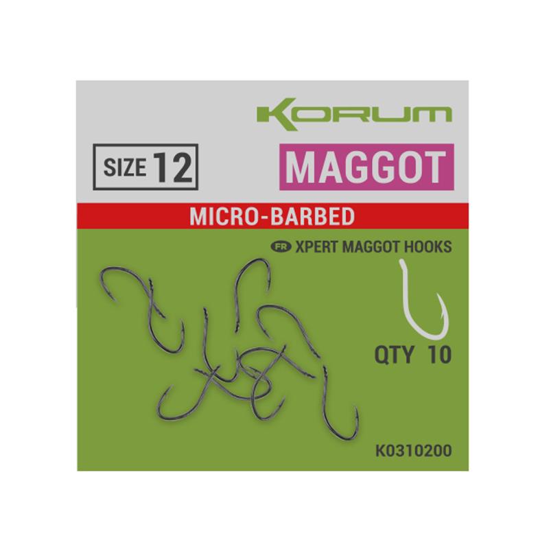 Korum Xpert Maggot - Sz 16 Barbless