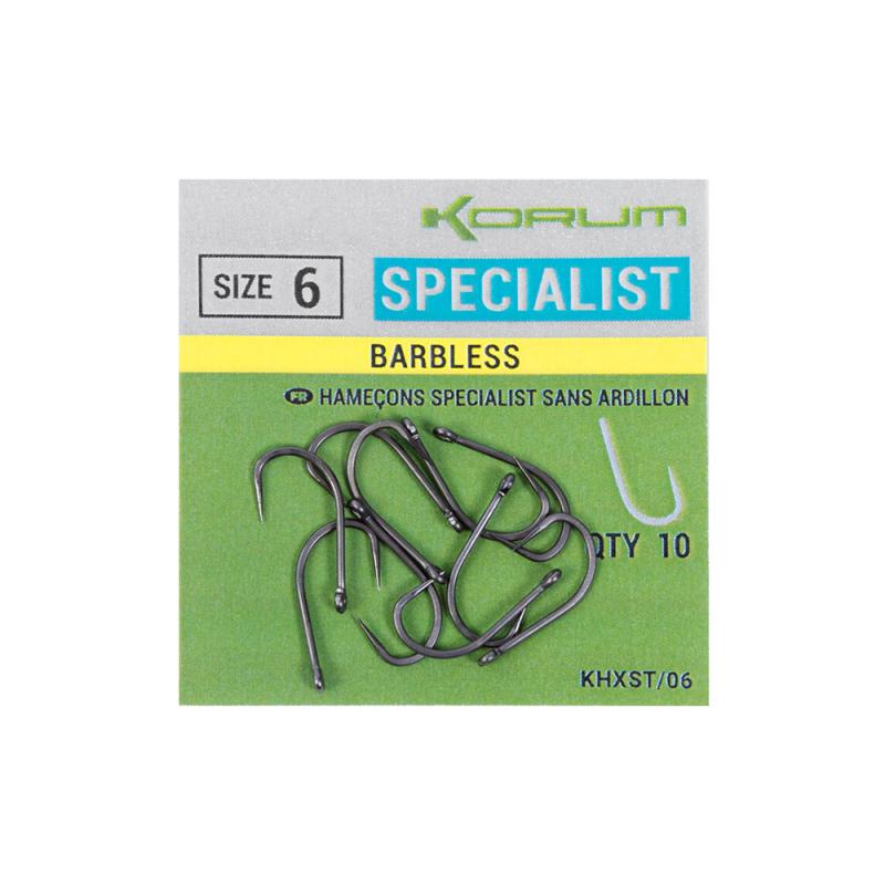 Korum Xpert Specialist - Barbless Size 6