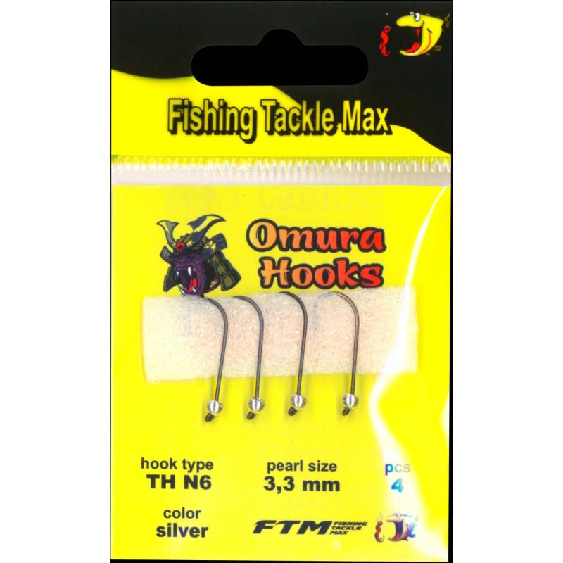 Omura Omura Hook TH N6 silver 3,3mm 0,34gr 4 St&uuml;ck