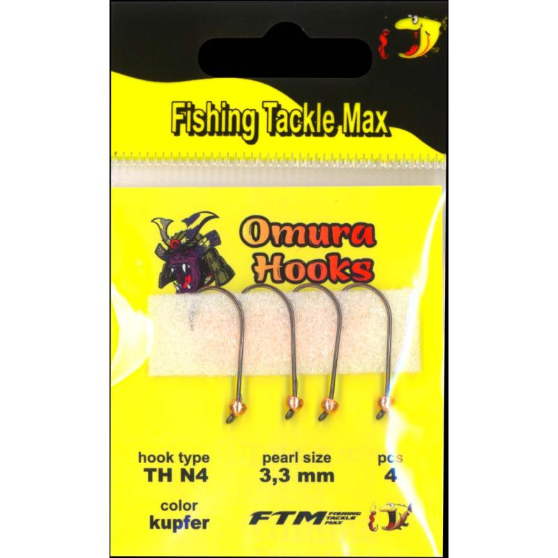 Omura Omura Hook TH N4 kupfer 3,3mm 0,39gr 4 St&uuml;ck