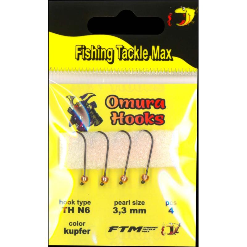 Produktbild Omura Omura Hook TH N6 kupfer 3,3mm 0,34gr 4 St&uuml;ck