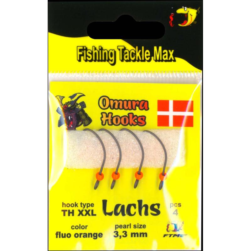 Produktbild Omura Omura Hook TH XXL fluo orange 3,3mm 0,42gr 4 St&uuml;ck