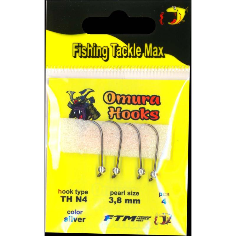 Omura Omura Hook TH N4 silver 3,8mm 0,58gr 4 St&uuml;ck