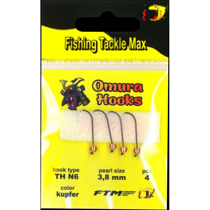 Produktbild Omura Omura Hook TH N6 kupfer 3,8mm 0,53gr 4 St&uuml;ck
