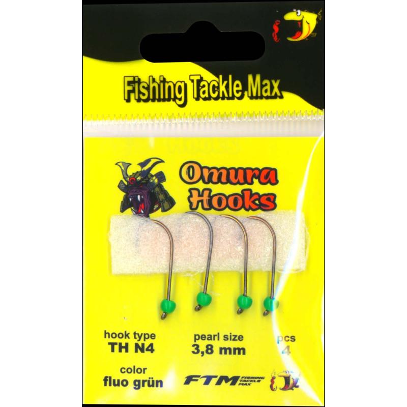 Omura Omura Hook TH N4 fluo gr&uuml;n 3,8mm 0,58gr 4 St&uuml;ck