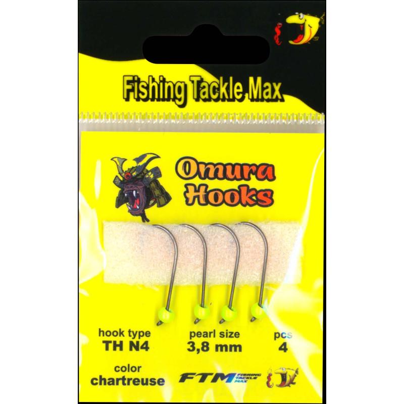 Omura Omura Hook TH N4 chartreuse 3,8mm 0,58gr 4 St&uuml;ck