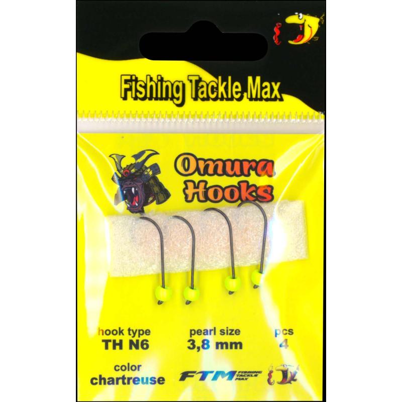 Omura Omura Hook TH N6 chartreuse 3,8mm 0,53gr 4 St&uuml;ck