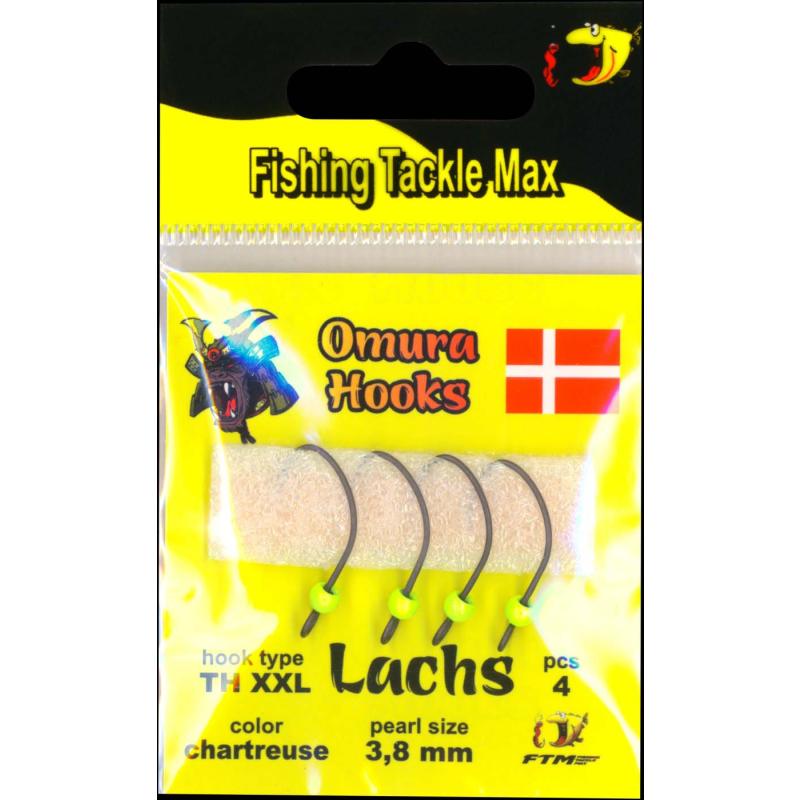 Produktbild Omura Omura Hook TH XXL chartreuse 3,8mm 0,59gr 4 St&uuml;ck