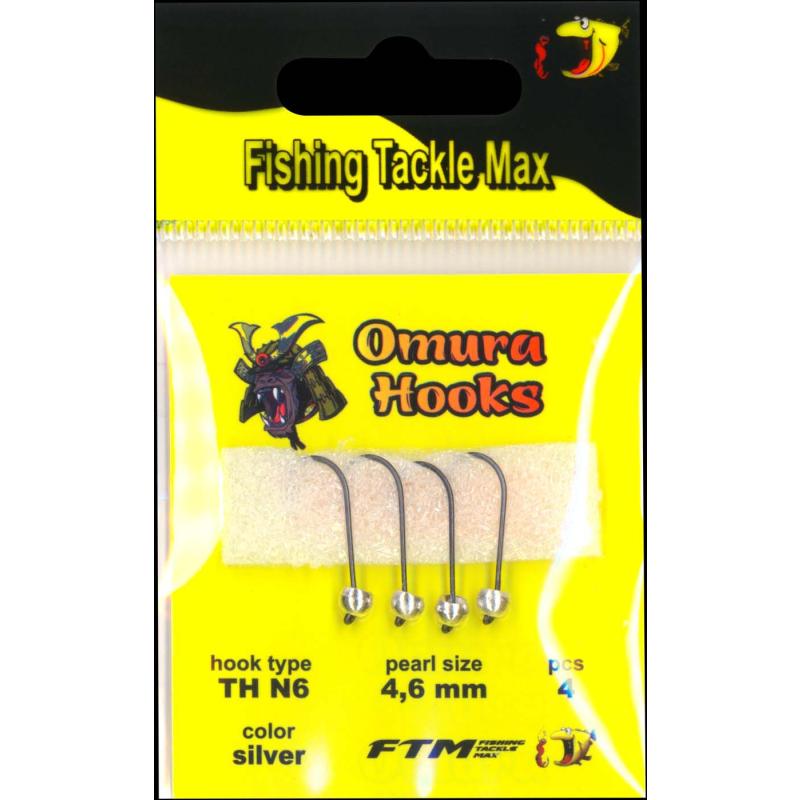 Produktbild Omura Omura Hook TH N6 silver 4,6mm 0,76gr 4 St&uuml;ck