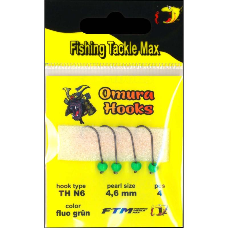 Omura Omura Hook TH N6 fluo gr&uuml;n 4,6mm 0,76gr 4 St&uuml;ck