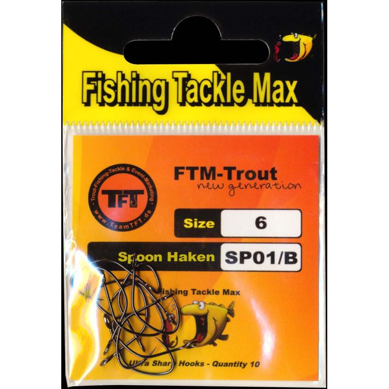 Fishing Tackle Max Haken lose Spoon SP01/B Gr.6 Inh.10 Stk.
