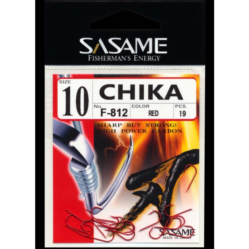 Produktbild Sasame Haken Chika rot Gr. 10 / F-812