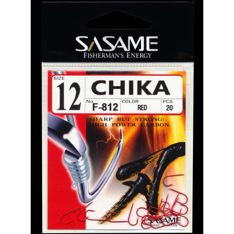 Produktbild Sasame Haken Chika rot Gr. 12 / F-812