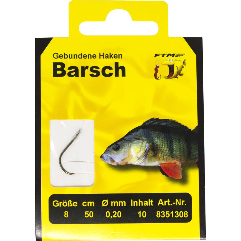 Fishing Tackle Max Haken geb. Barsch 8 &Oslash; 0,20 mm Inh. 10 Stk.