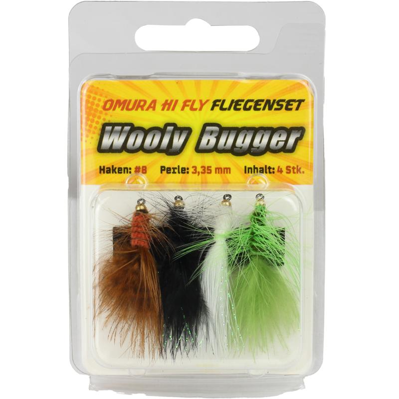 Omura Omura Hi-Fly Fliegenset Wooly Bugger #8