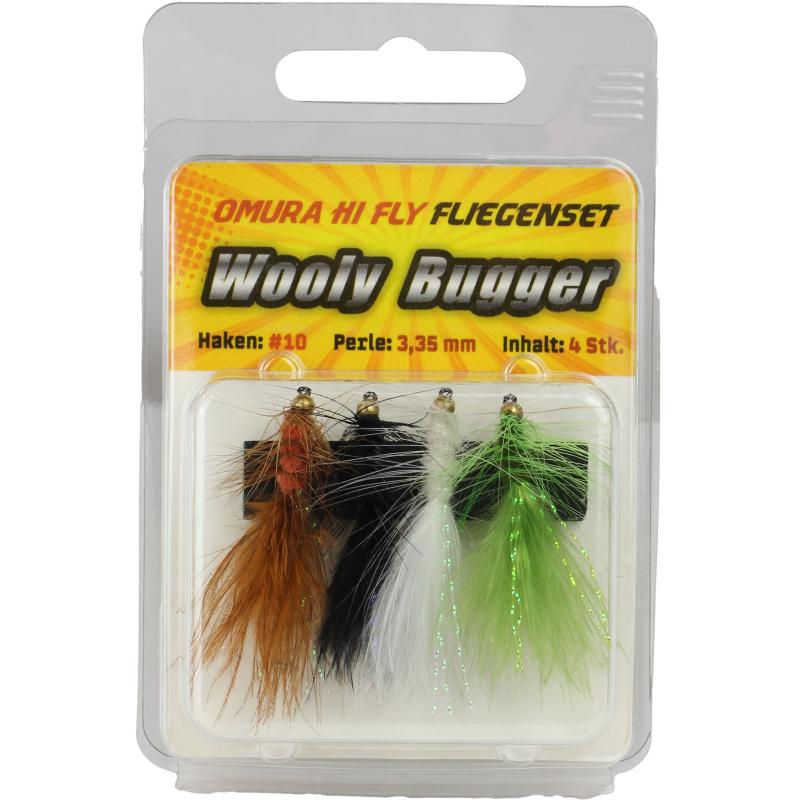 Omura Omura Hi-Fly Fliegenset Wooly Bugger #10