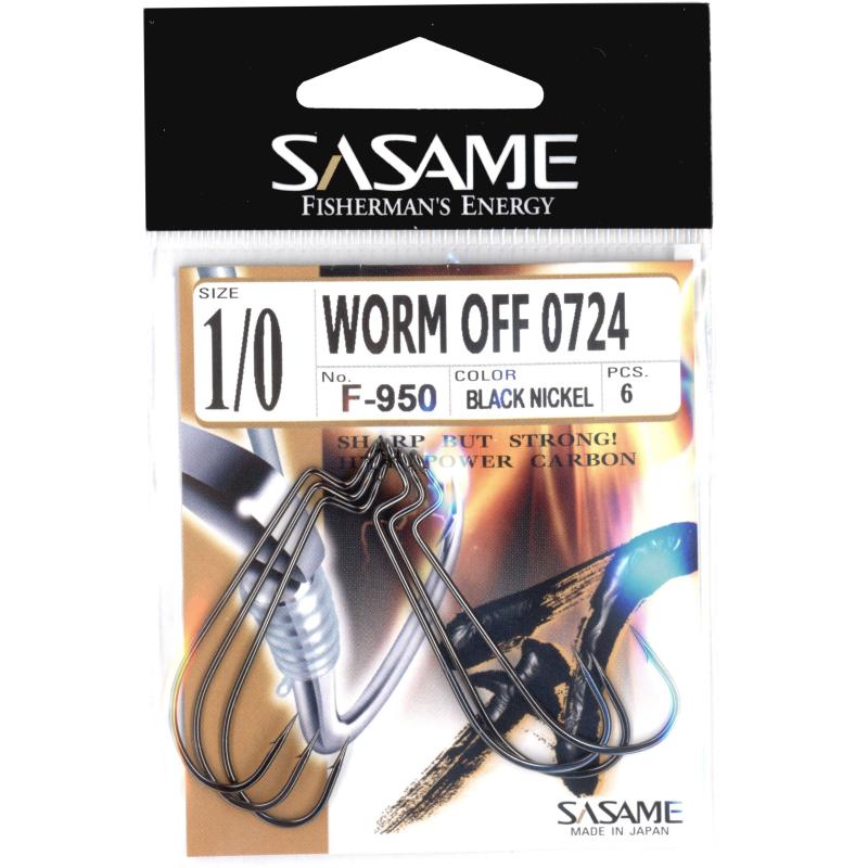 Sasame Haken Sasame Worm Off 0724 Gr. 1/0