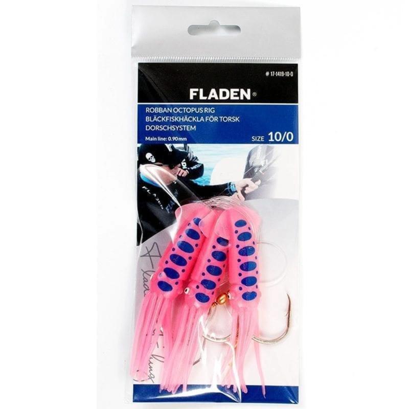 Fladen Robban Octopus pink/blue 3-hooks 10/0 10cm