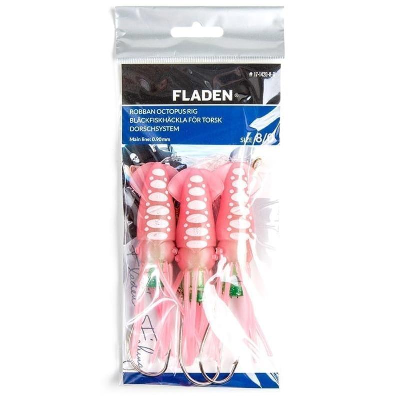 Fladen Robban Octopusflashlight pink/white 3-hooks 10/0 10cm