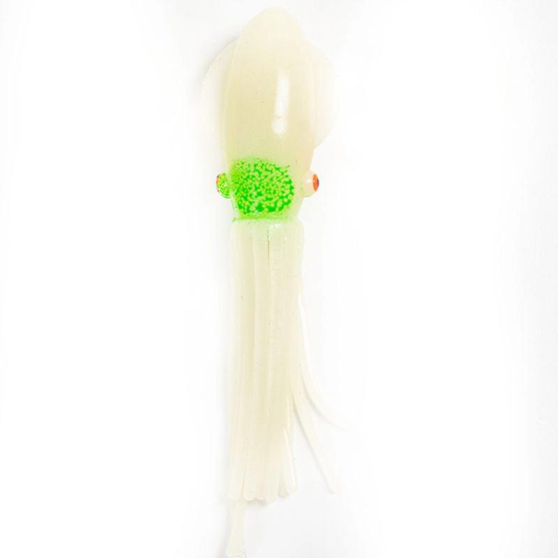 Fladen Solid squid 7cm 6pack hoot green