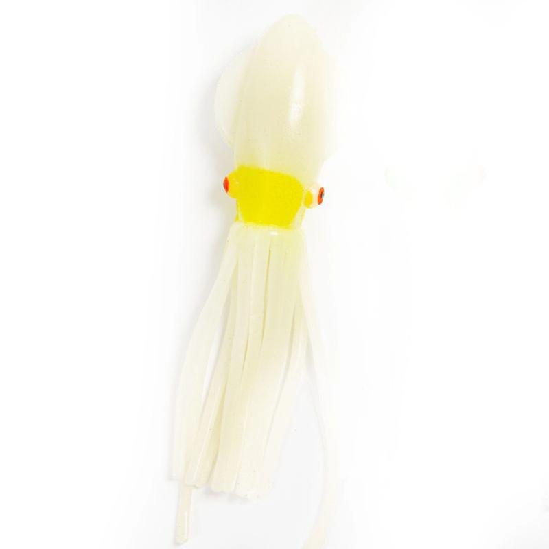 Fladen Solid squid 7cm 6pack hoot yellow