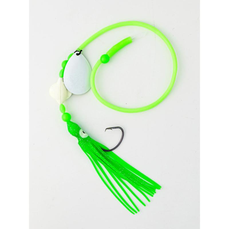 Fladen Ling/lump & cod/whiting lumi spinnerblade rig 7/0 0.80mm