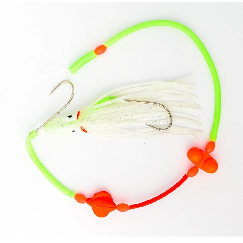 Fladen Ling/lump & cod/whiting lumi rattle octopus rig 7/0 0.80mm