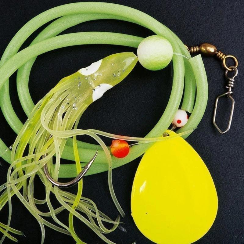 Fladen Deep sea rig one 10/o hook with lumi tube squid and blade