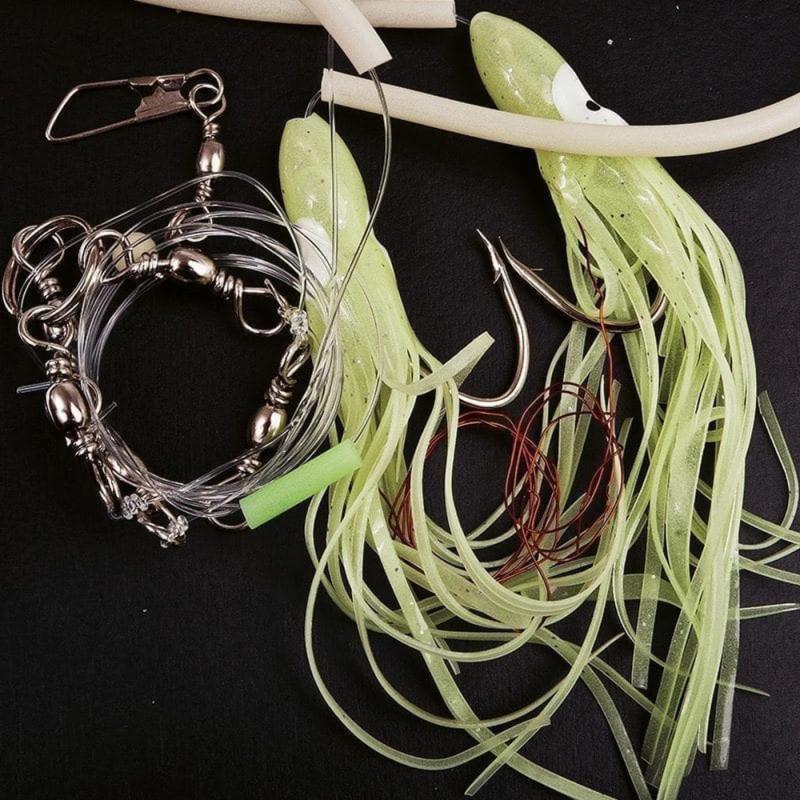 Produktbild Fladen Deep sea rig 2 hooks 10/0 w lumi tube and squid