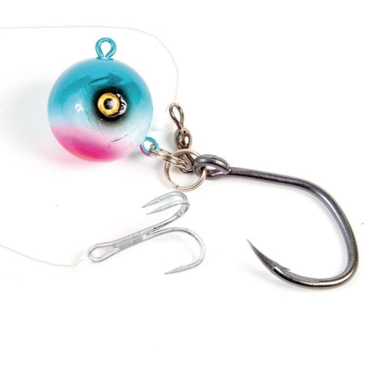Fladen Deadbait Halibut Rig, 500g Blue/Pearl/Pink, 12/0 and 4/0 hook