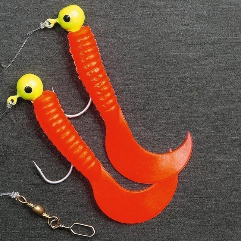 Produktbild Fladen Curly rig double red size 1/0