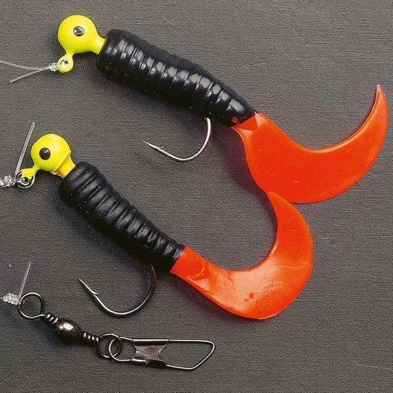 Produktbild Fladen Curly rig double black/red size 3/0