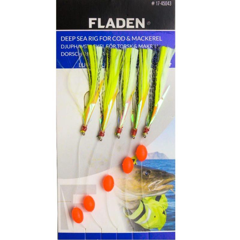 Fladen Luminous silk 2 hooks size 10/0 yellow
