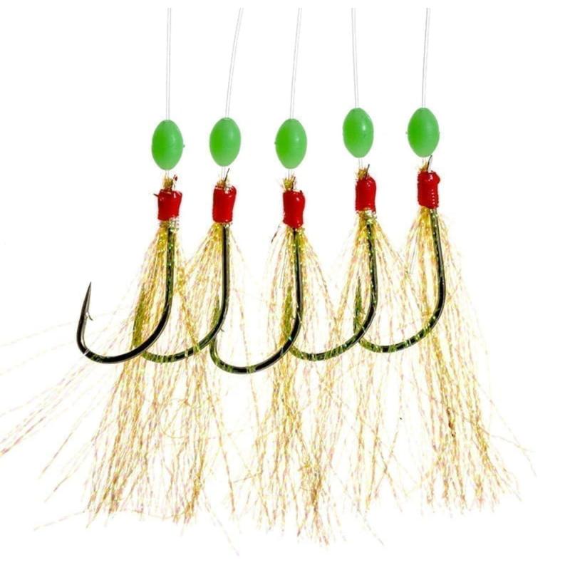 Produktbild Fladen Feather rig sparkling yellow 5 hooks size 1/0