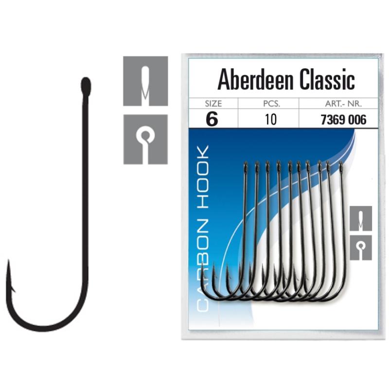 JENZI Aberdeen-Classic Haken, lose, Gr&ouml;&szlig;e 6, Schwarz