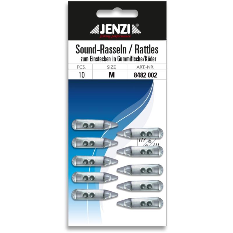 JENZI Rattle Beats, fein, spitzig zur leichten Einf&uuml;hrung, Gr&ouml;&szlig;e 1,5 cm