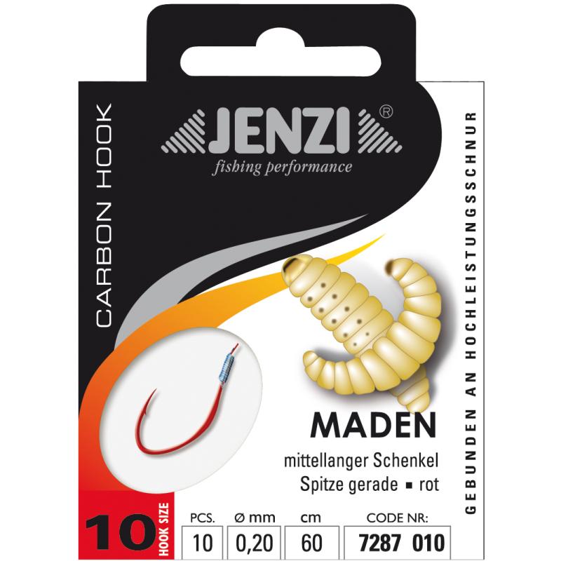 JENZI Madenhaken Gebunden Gr&ouml;&szlig;e 10 0,20mm 60cm