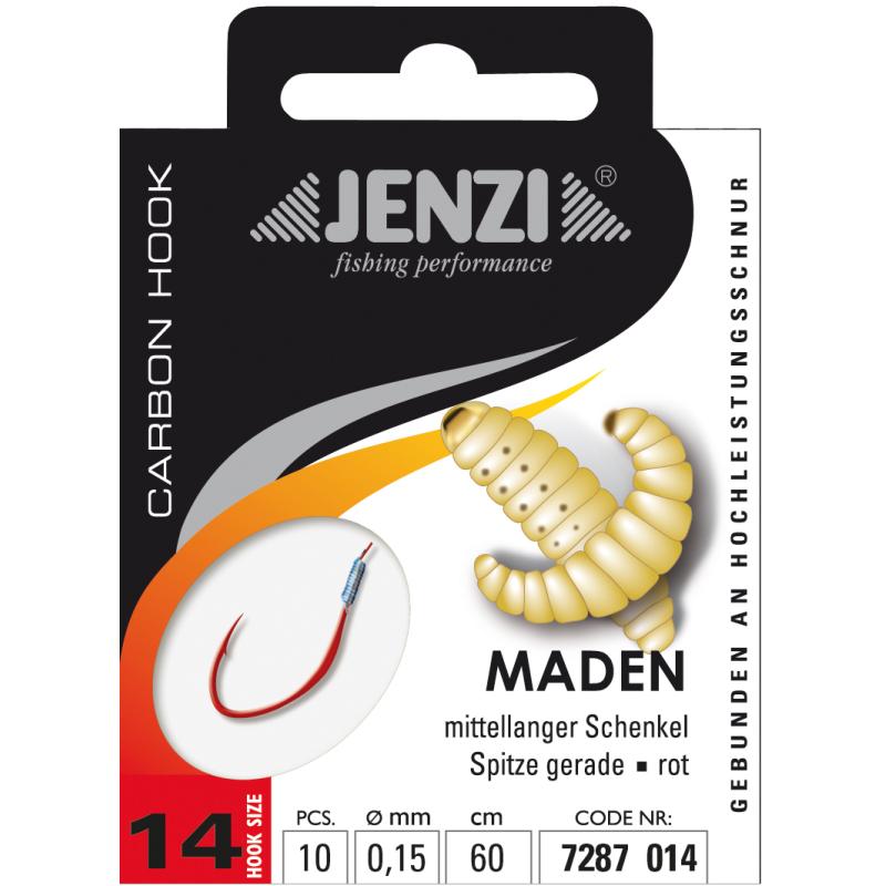 JENZI Madenhaken Gebunden Gr&ouml;&szlig;e 14 0,15mm 60cm