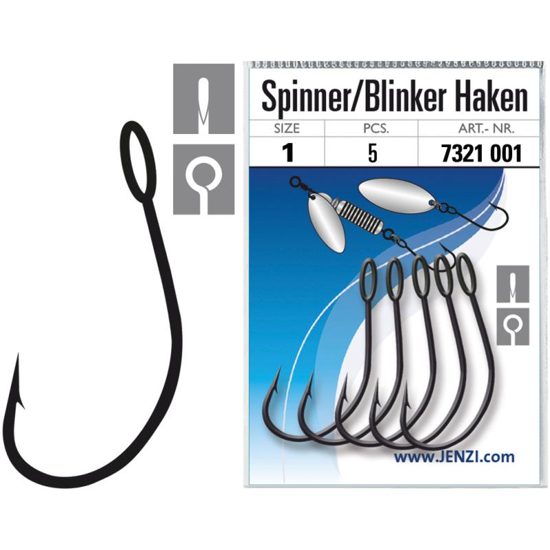 JENZI Spinner/Blinker Einzelhaken Hakengr&ouml;&szlig;e 1