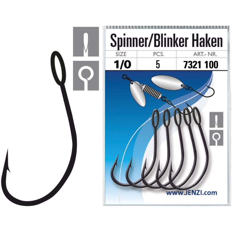 JENZI Spinner/Blinker Einzelhaken Hakengr&ouml;&szlig;e 1/0
