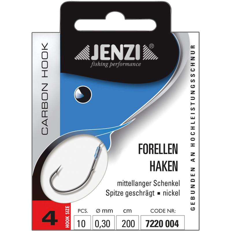JENZI Forellenhaken geb. 2,00m gr.4