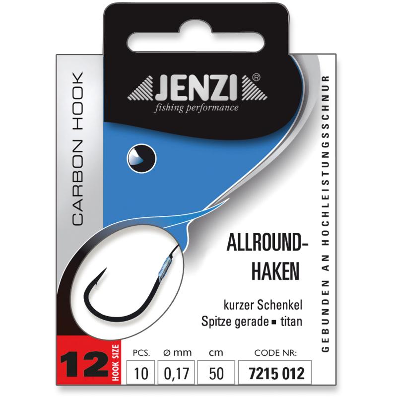 JENZI Allroundhaken Gebunden Gr.12 0,17mm 50cm