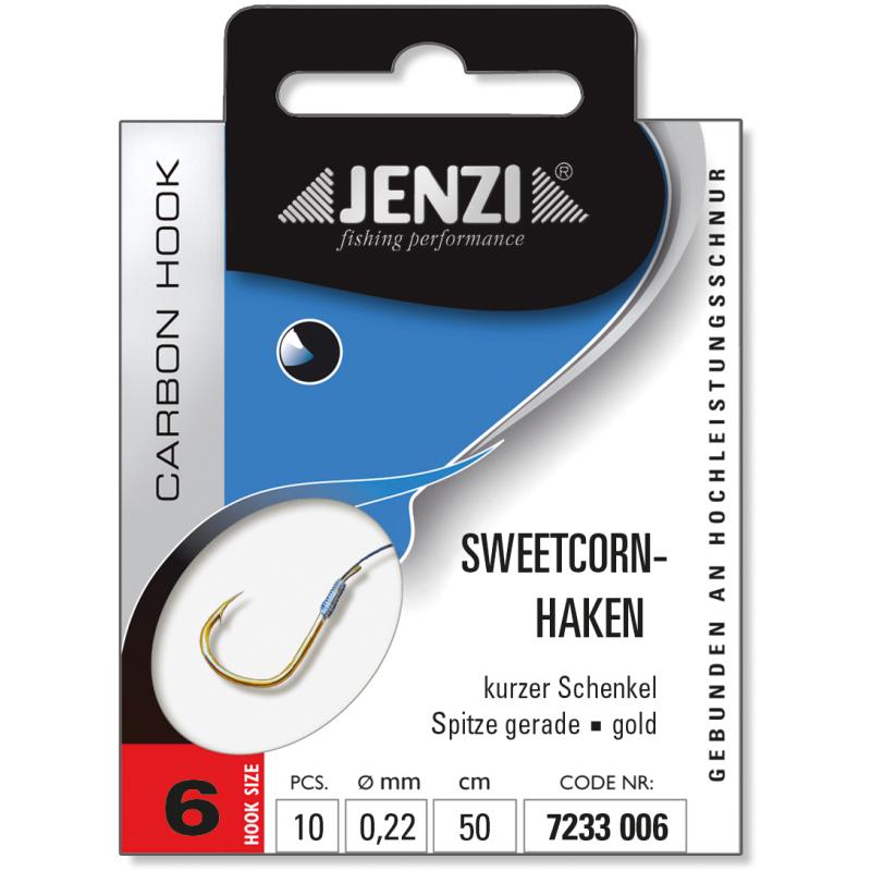 Produktbild JENZI Sweetcornhaken Gebunden Gr.6 0,22mm 50cm