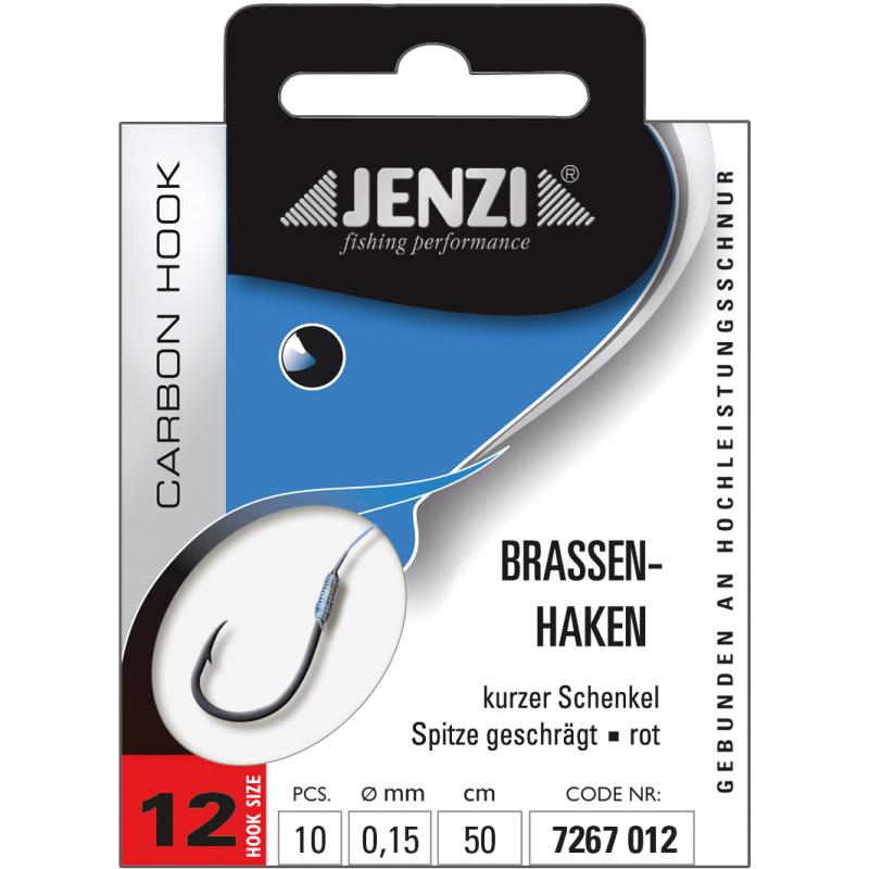 Produktbild JENZI Brassenhaken Gebunden Gr.12 0,15mm 50cm